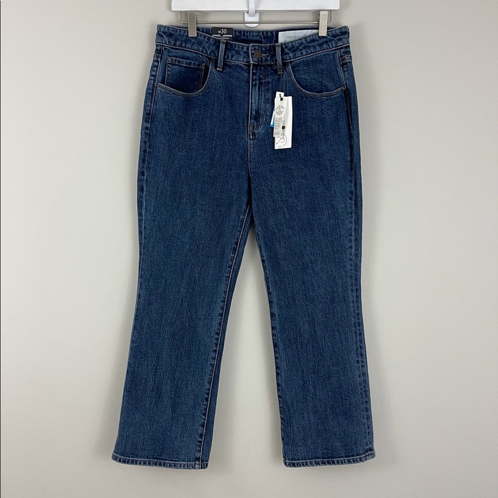 Treasure & Bond Praise High Waist Flared Crop Jean